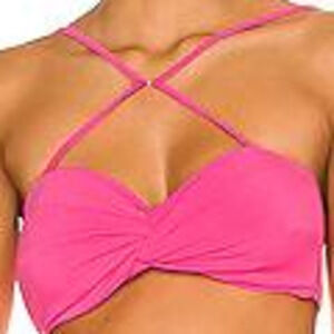 Nookie Jewel Crop in Neon Pink